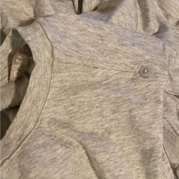 Athleta Womens Cotton Ruched Sleeveless Bodycon Lined Dress Heather Gray Size XS - Picture 4 of 9